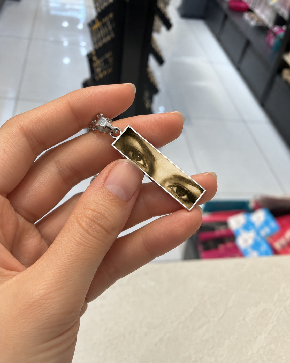 Kişiye Özel Göz Kolye Paslanmaz Çelik