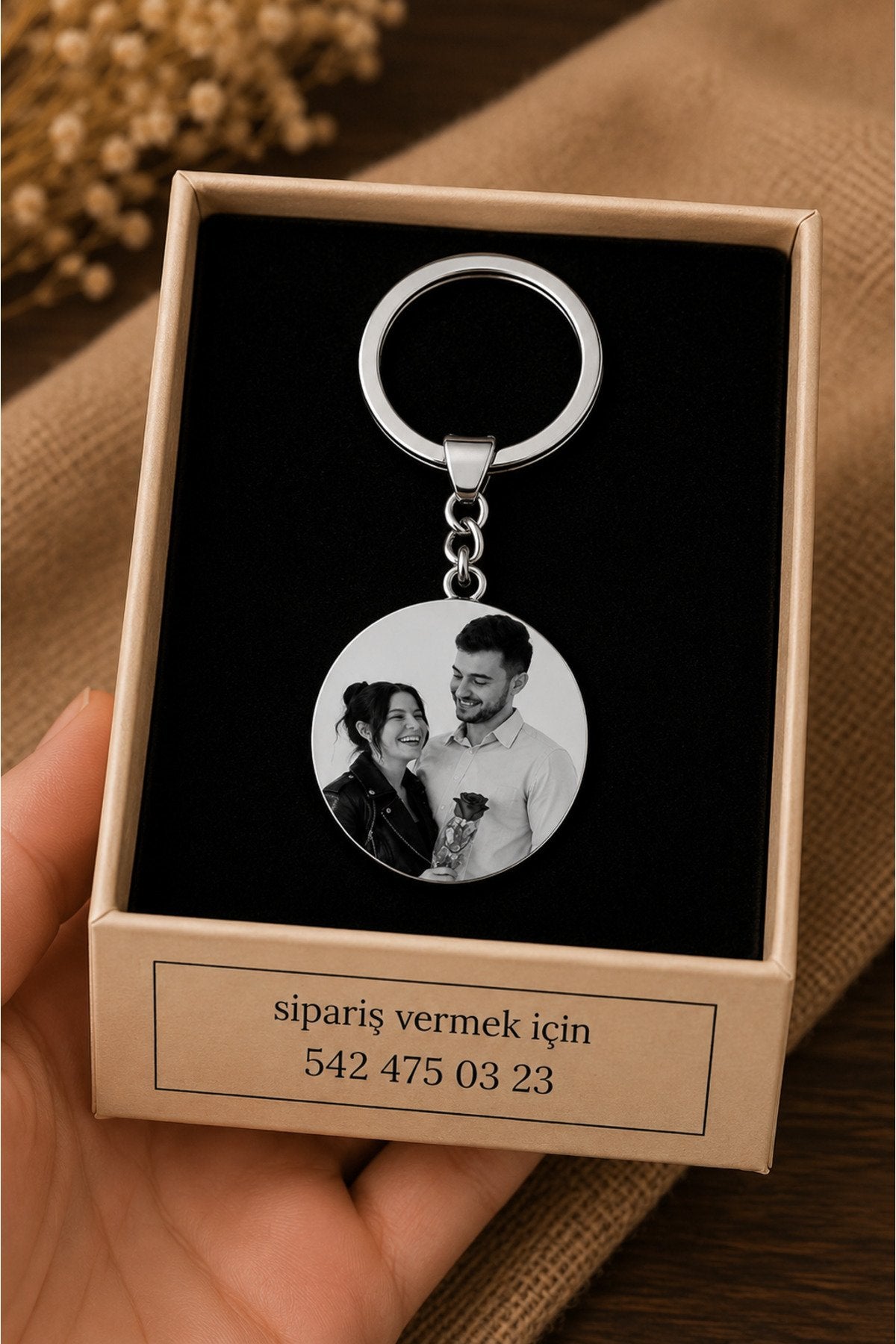 Fotoğraf Anahtarlık Kişiye Özel Anahtarlık Sevgiliye Hediye