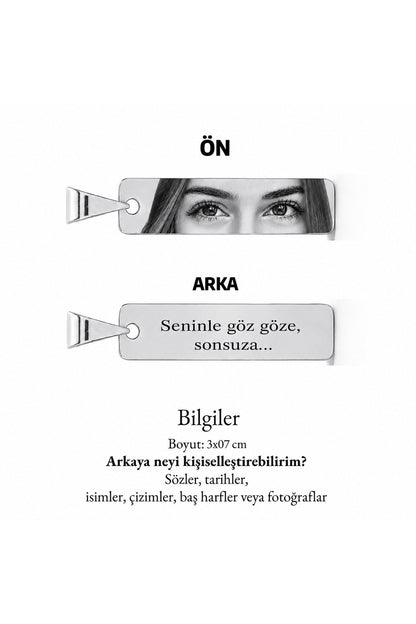 Kişiye Özel Göz Kolye Fotoğraf Kolye Sevgiliye Hediye